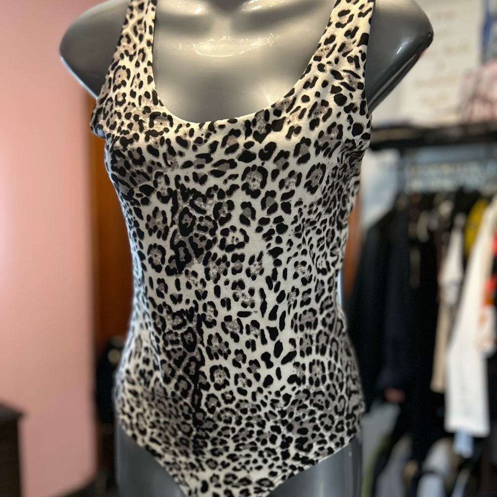 Body suit leopard print